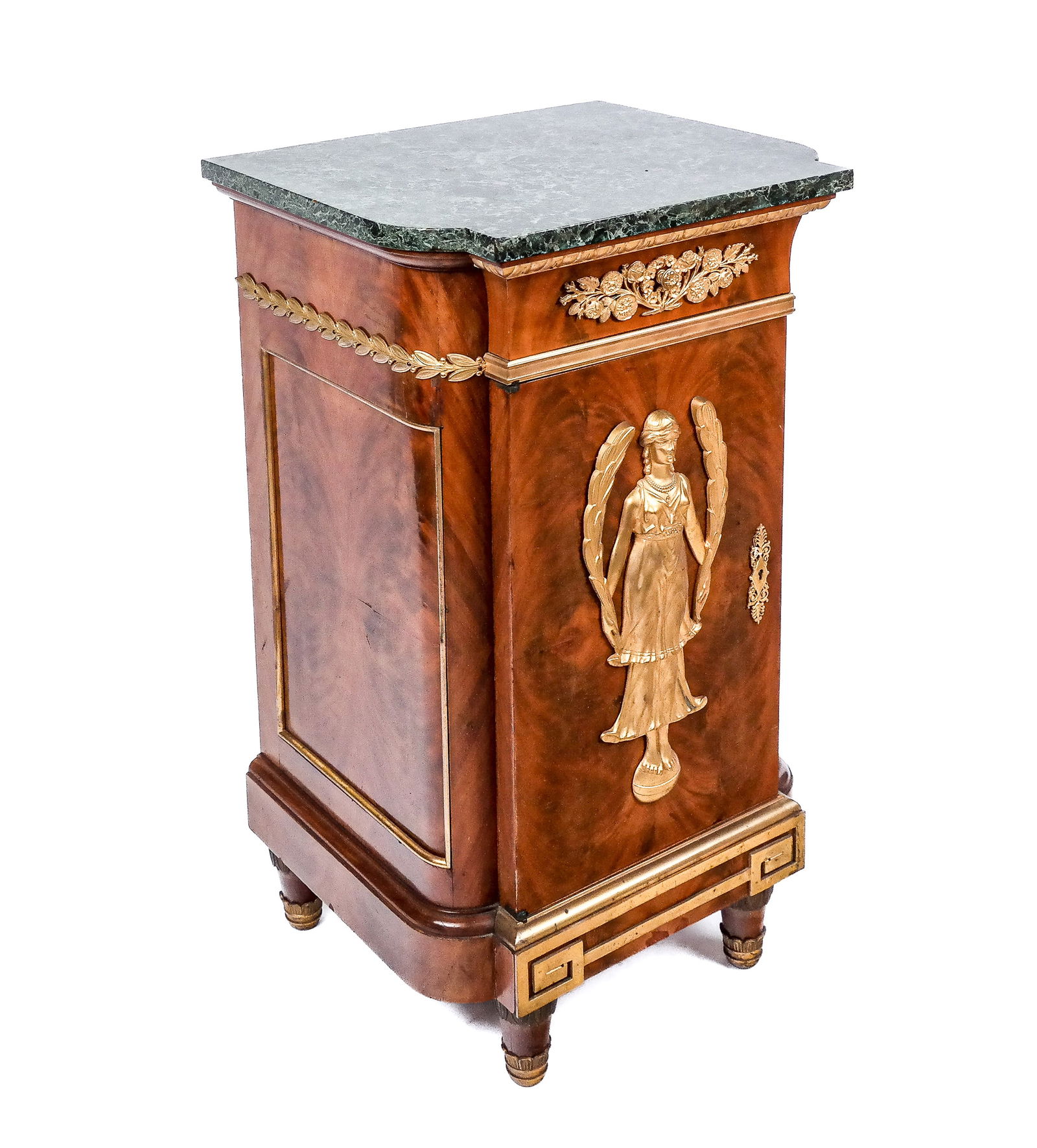 Empire Mahogany and Green Marble Top Pot Cupboard (1 of 16)