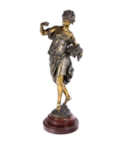 Mathurin MOREAU Bronze Figure of Flora
