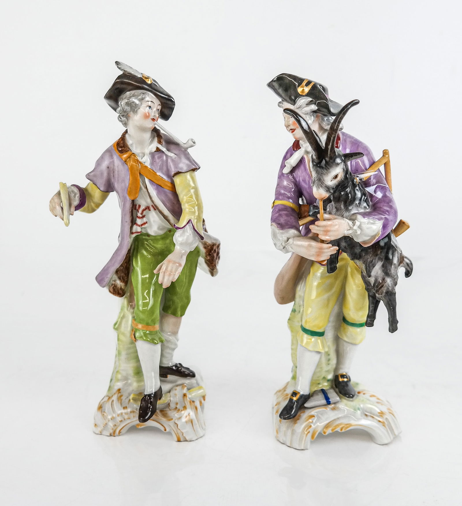 Pair of KPM Pastoral Porcelain Figures (1 of 11)