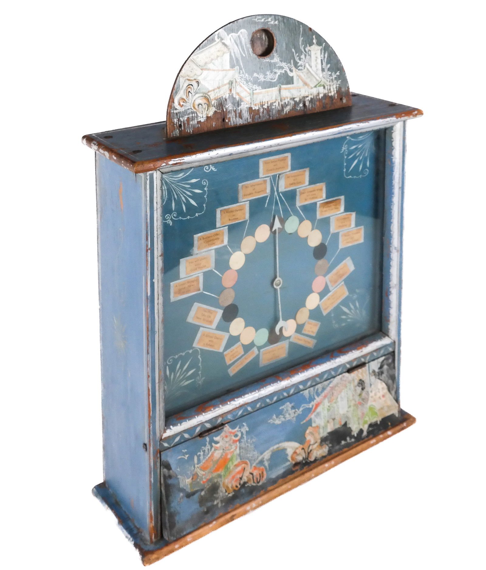 Chinoiserie Decorated Penny Arcade Fortune Teller (1 of 12)