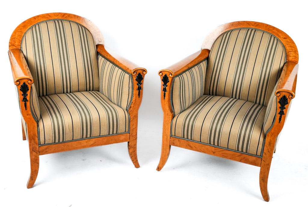 Pair of Biedermeier Club Chairs (1 of 7)