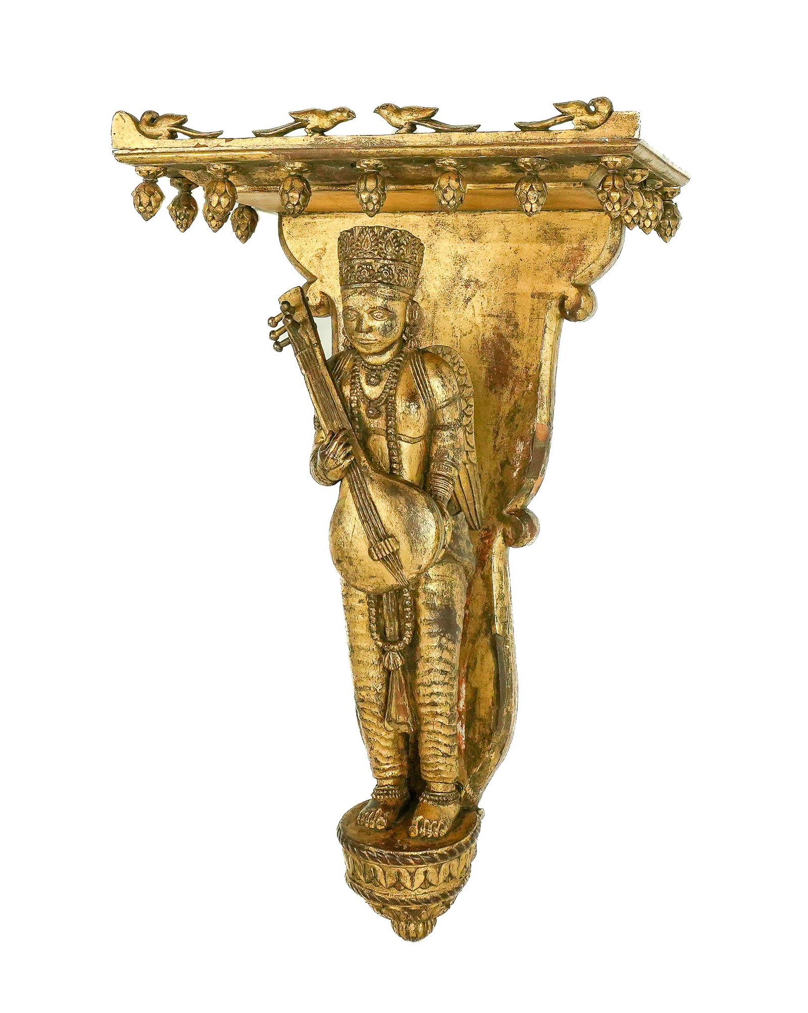 Carved and Gilt Orientalist Figural Applique (1 of 10)