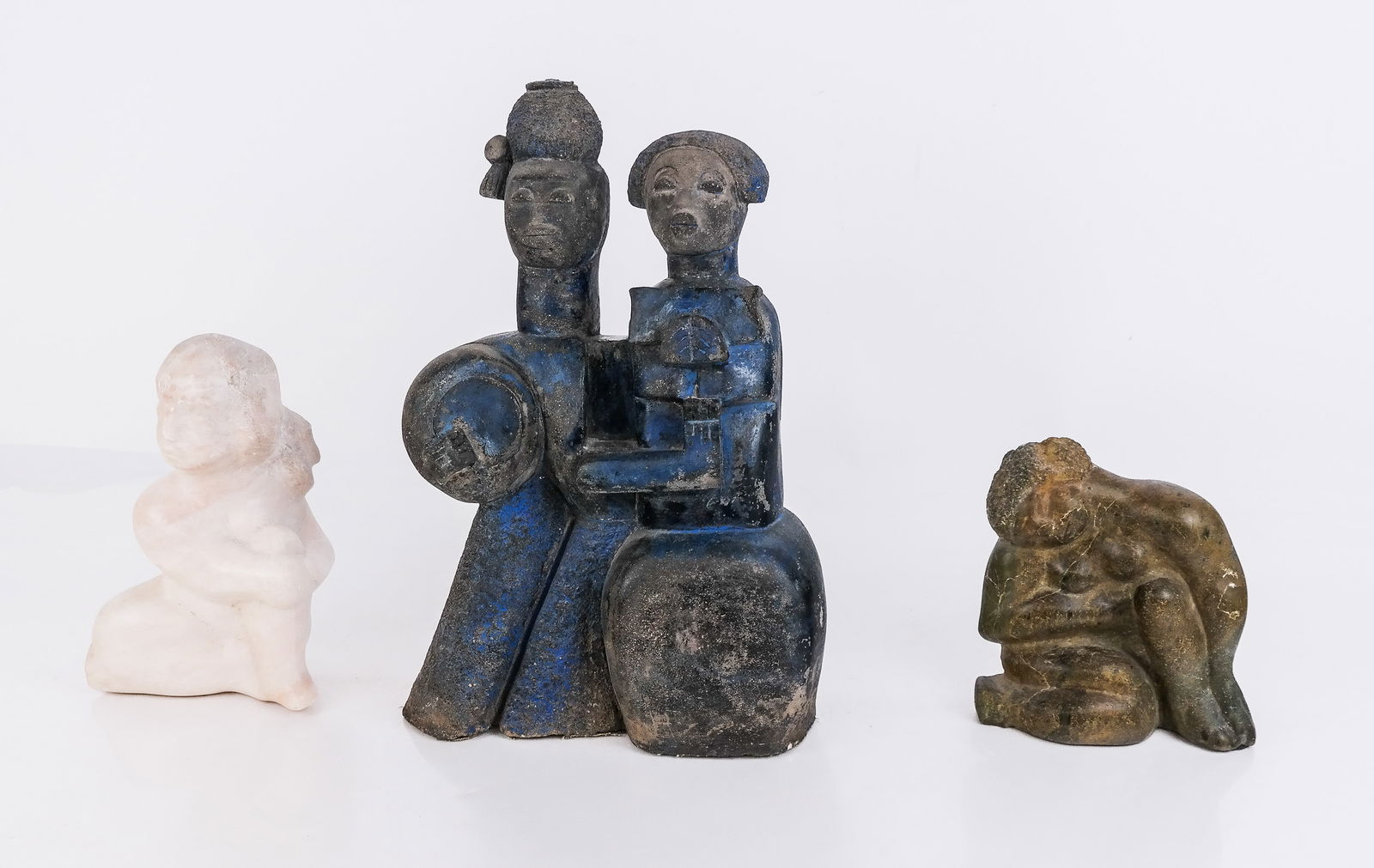 Three Pre-Columbian Style Carved Stone Figures (1 of 19)
