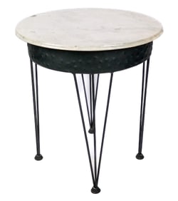 Industrial Iron Black Painted Table