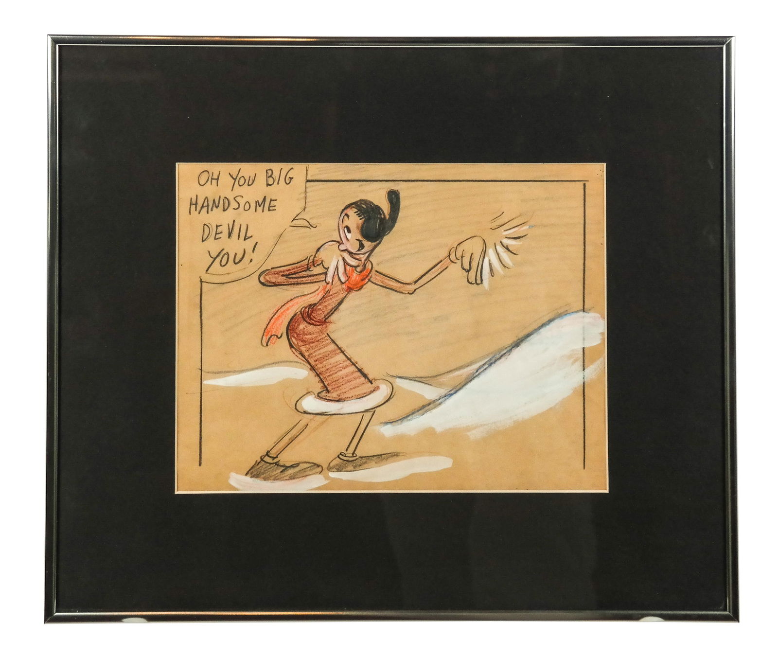 Attributed to Bela "Bill" ZABOLY Olive Oyl Drawing (1 of 9)