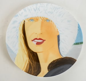 8 Limoges Ligne Blanche Alex Katz "Jessica" Plates