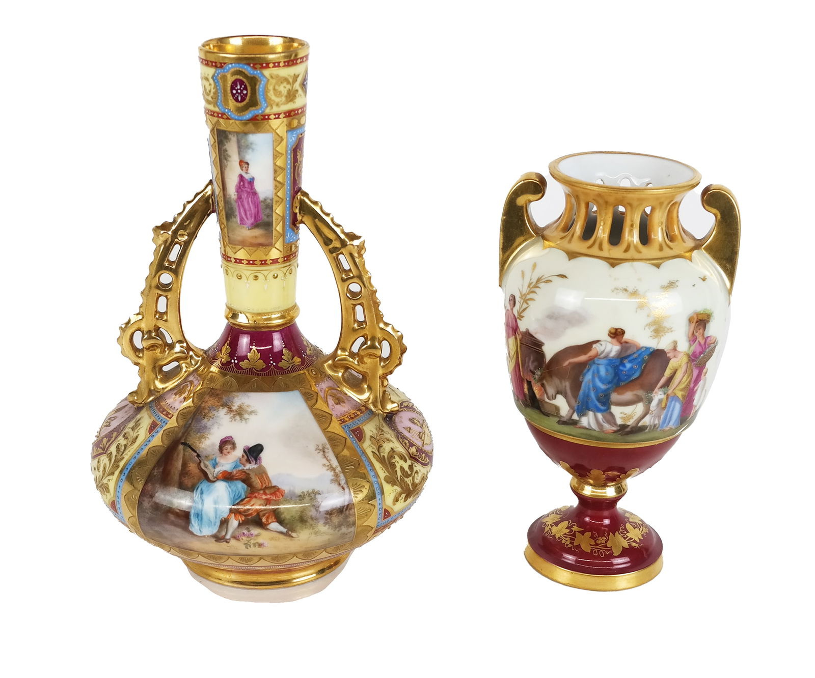 Vienna Porcelain Two Vases (1 of 12)