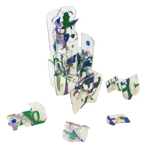 Juan GOMEZ-QUIROZ: Acrylic on Lucite Sculpture