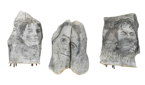 Juan GOMEZ-QUIROZ: Group of 3D Plaster Sculptures