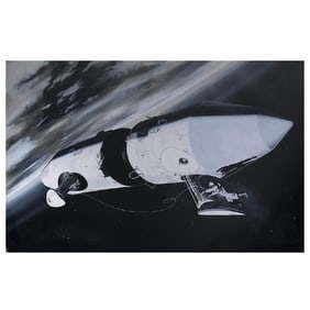 Mel HUNTER: 1962 Life Magazine Space Travel Print