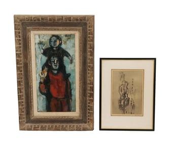 Frank KLEINHOLZ: 2 Works - Ptg. & Engraving