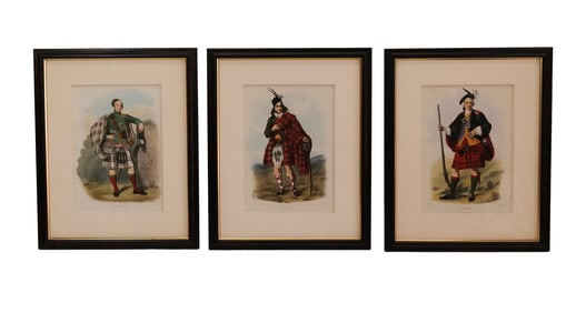 3 Prints, "Clans of the Scottish Highlands"