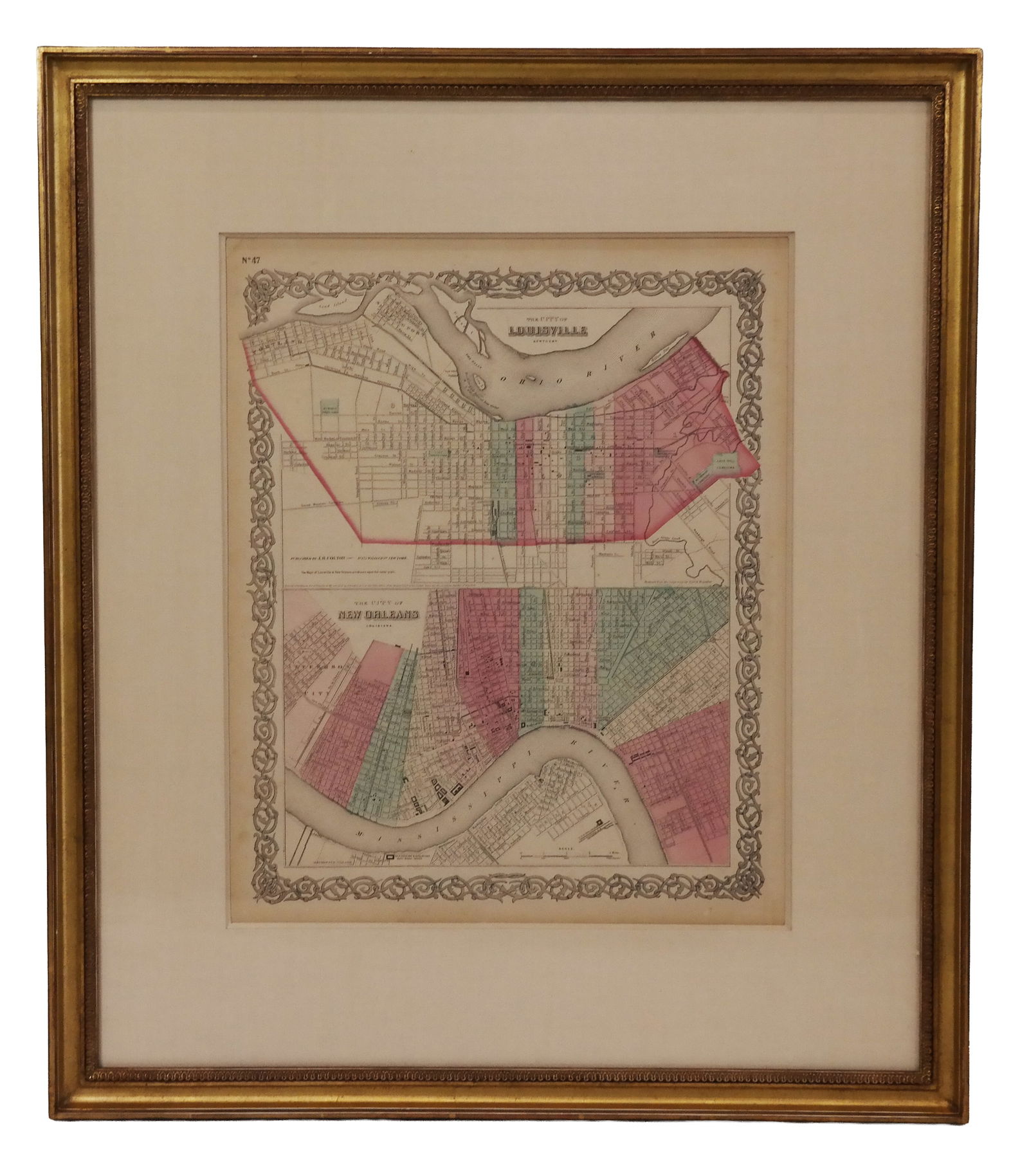 Antique Hand-Colored Map Engraving (1 of 12)