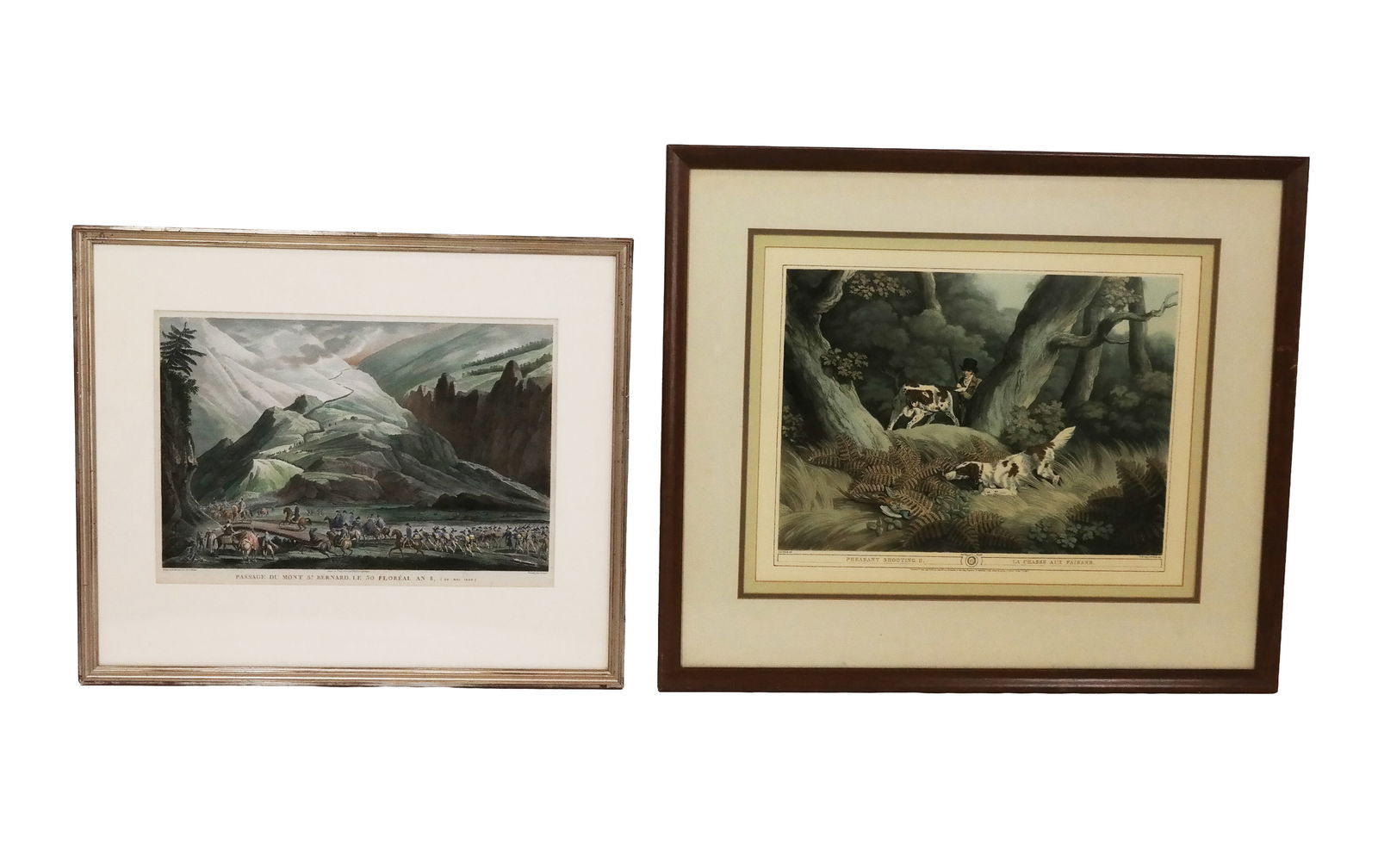 2 Framed Vintage Colored Engravings (1 of 19)