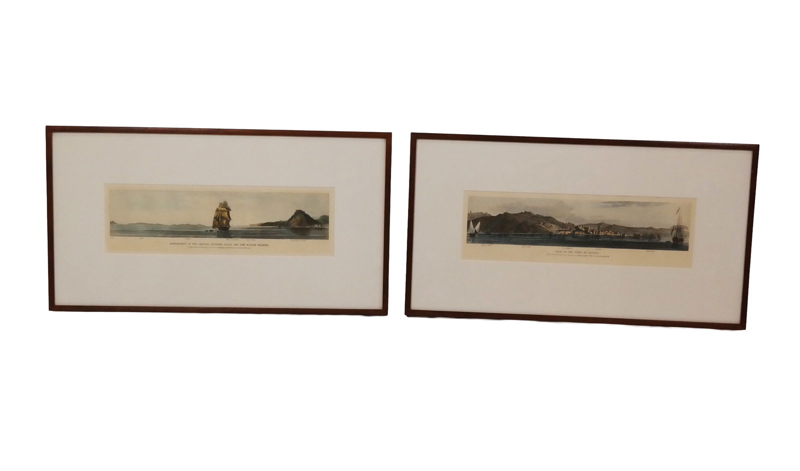 Pair of Coastal Hand-Colored Engravings (1 of 19)
