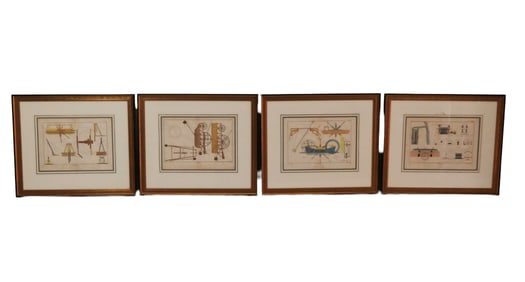 Group of 4 Marine Architectural Engravings