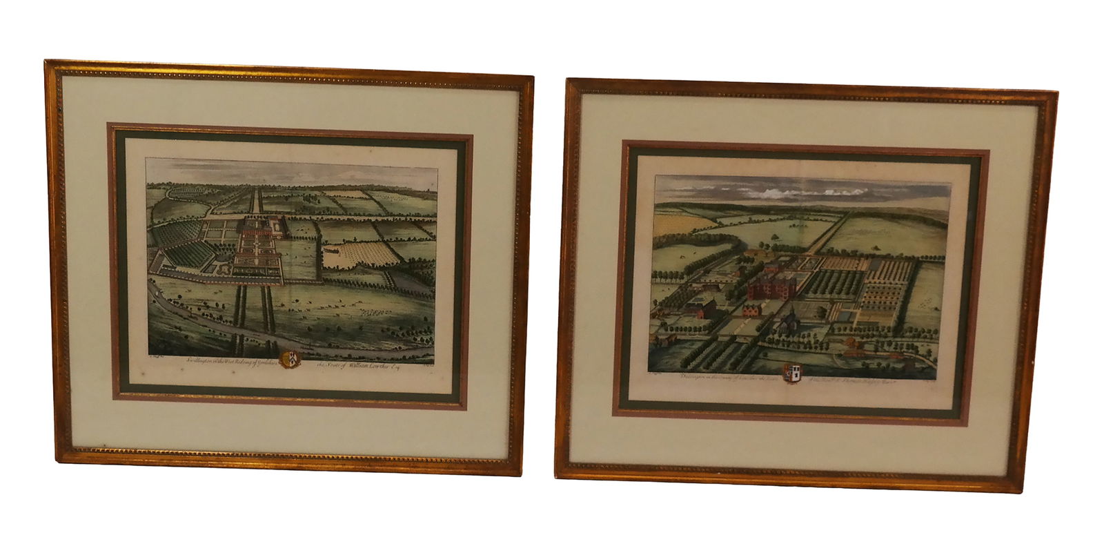 2 Topographical Views - Colored Engravings (1 of 19)