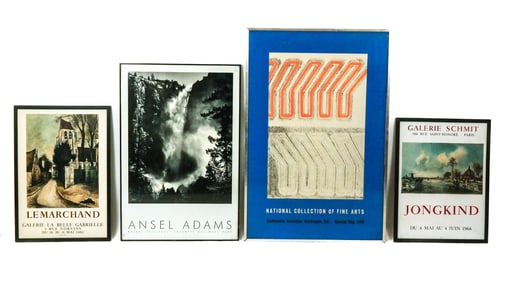 Group of 4 Art Exhibition Posters