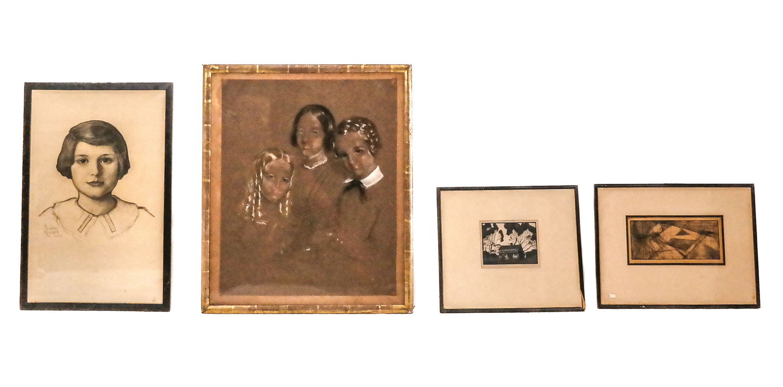 Group of 4 Framed Original Works (1 of 9)