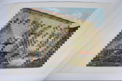 Luigi ROSSINI: "Piazza di Palestrina" - 6 Engrav.