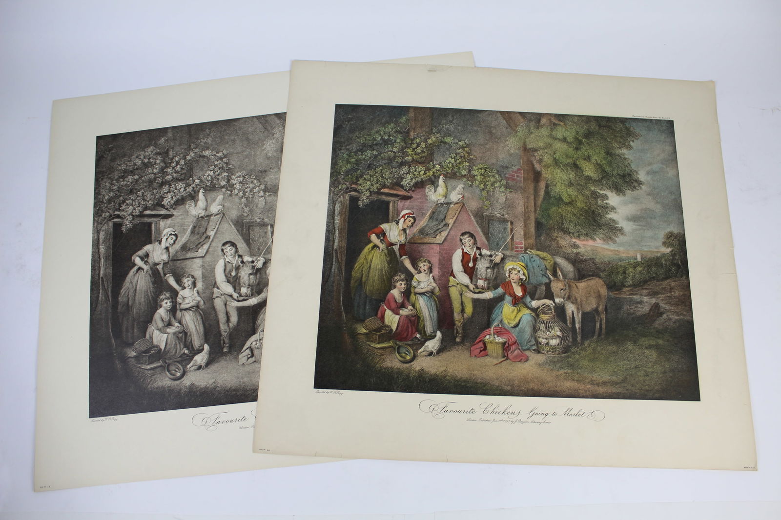 W.R. BIGG: "Favorite Chickens..." - 2 Prints (1 of 15)
