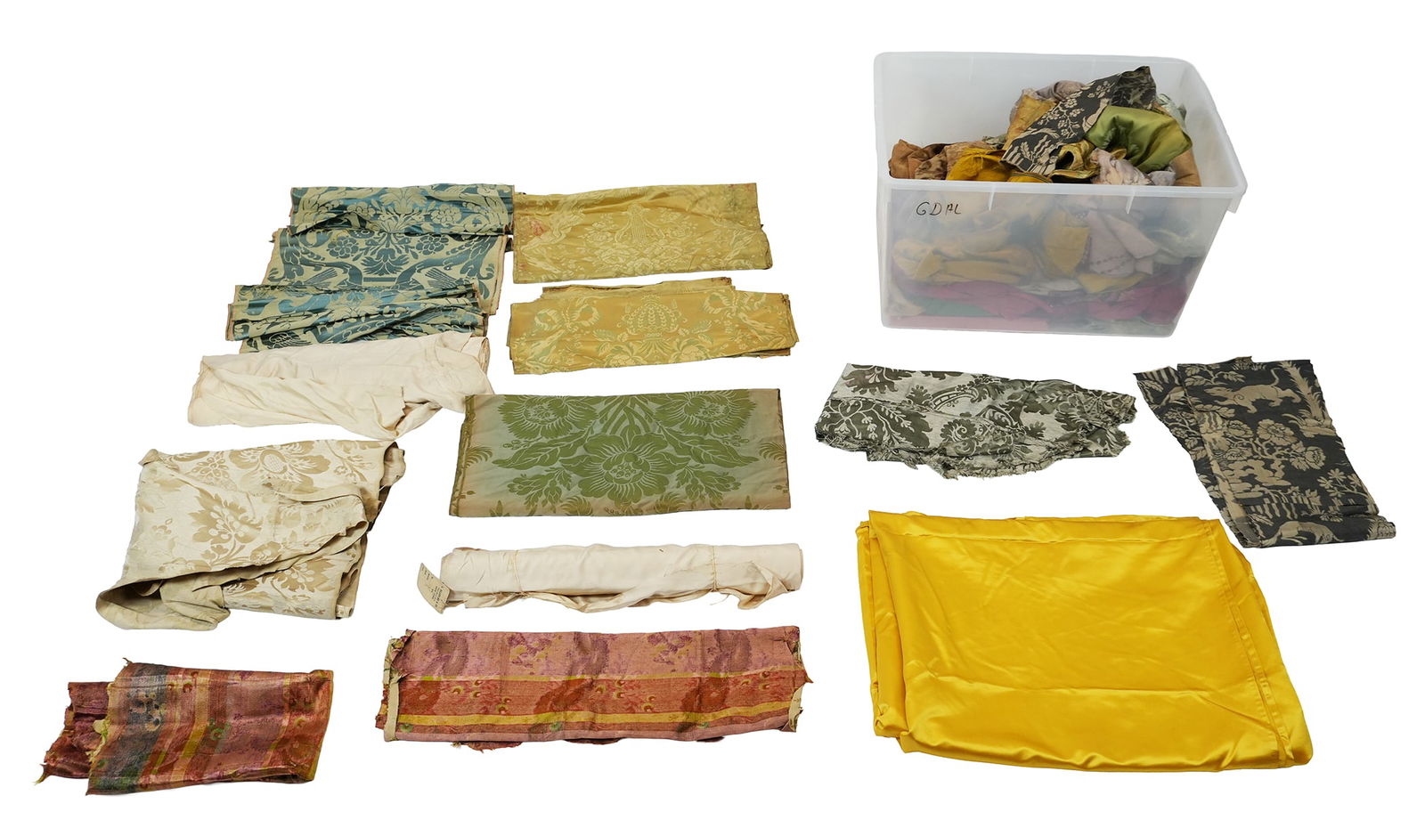 Large Lot of As-Is 18th-20th C. Upholstery Fabrics (1 of 10)