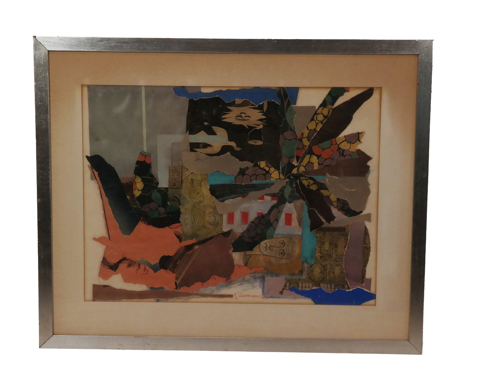 G. BURROWS: Framed Abstract Collage (1 of 10)
