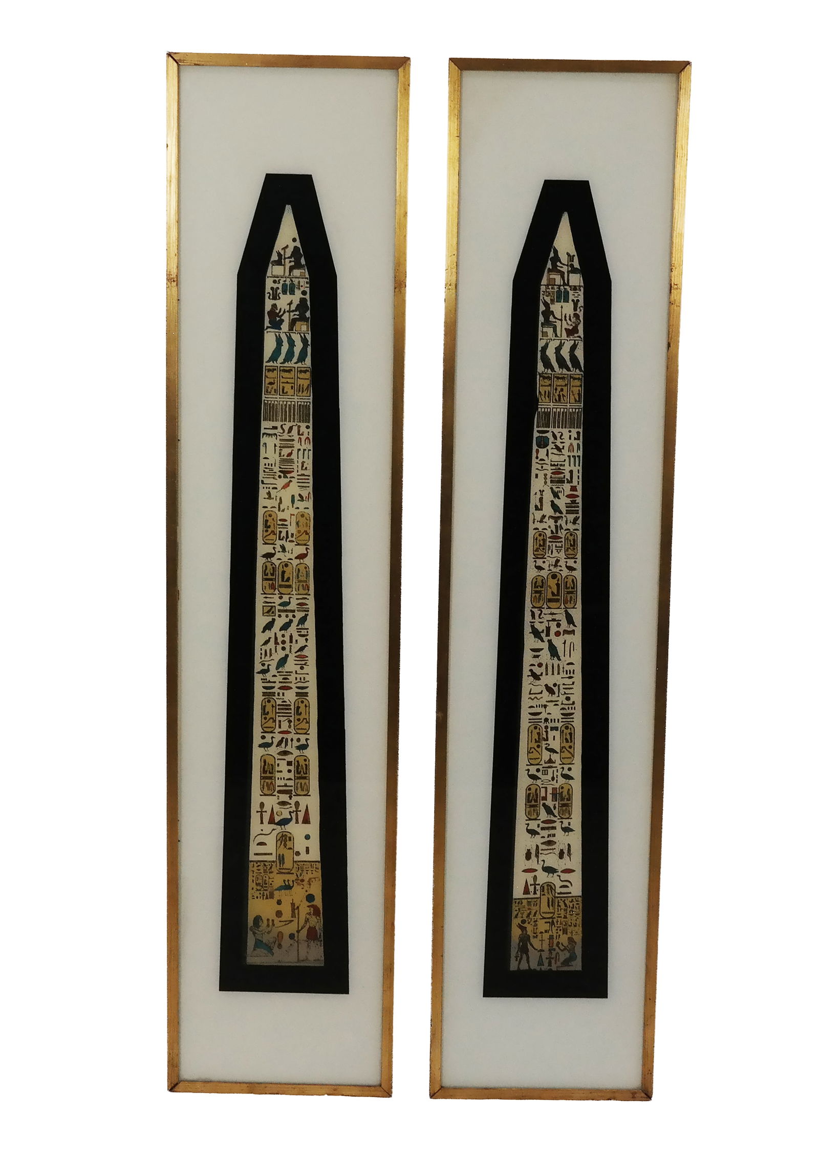 Pair of Framed Egyptian Obelisk Prints (1 of 12)