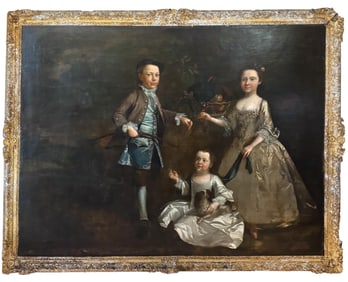 Stephen SLAUGHTER attrib. Palatial Oil on Canvas