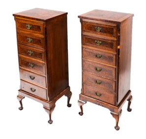 Pair Of Queen Anne Lingerie Chests