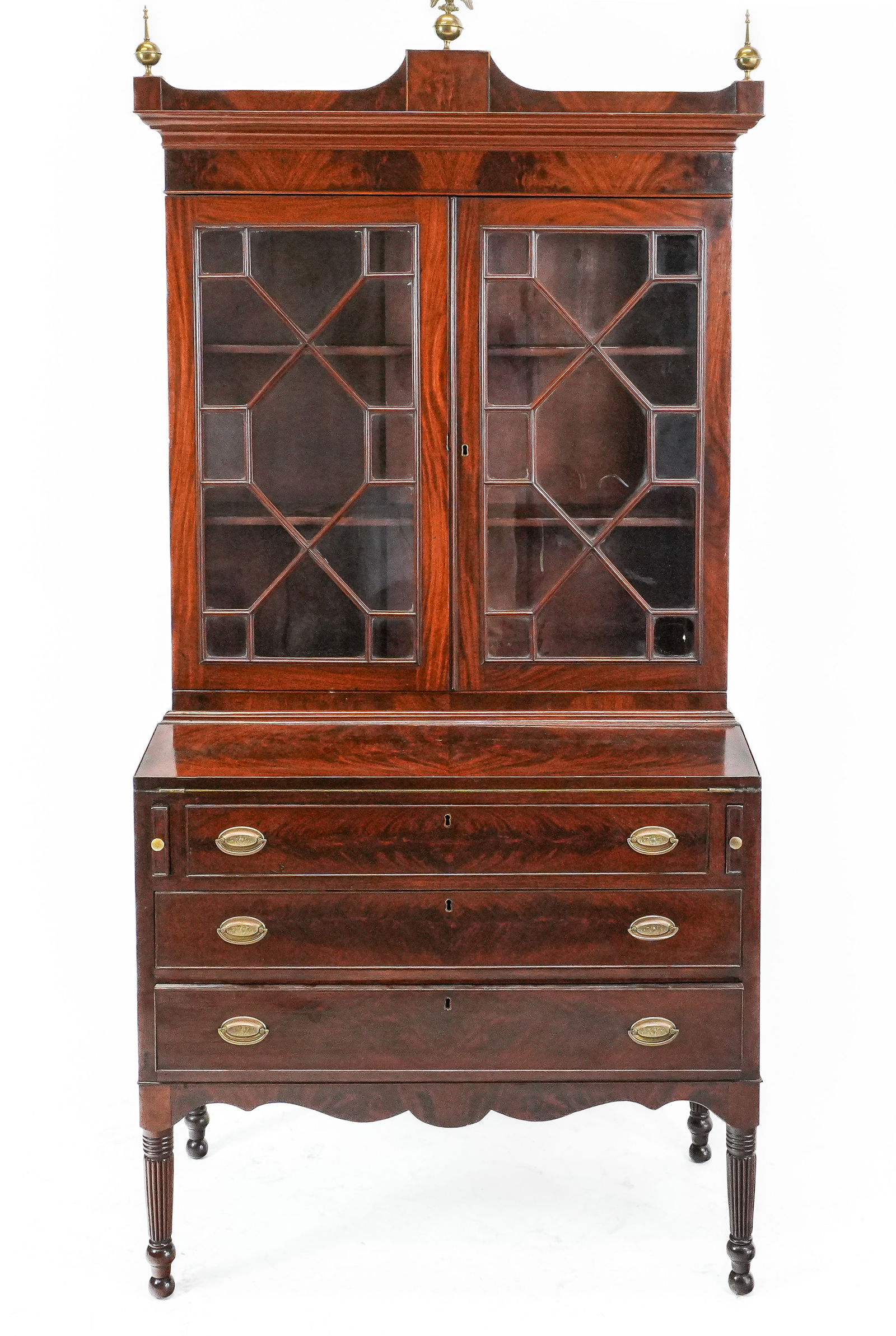 American Federal Mahogany Secretary Bookcase (1 of 19)