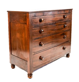 American Empire Mahogany Four-Drawer Chest