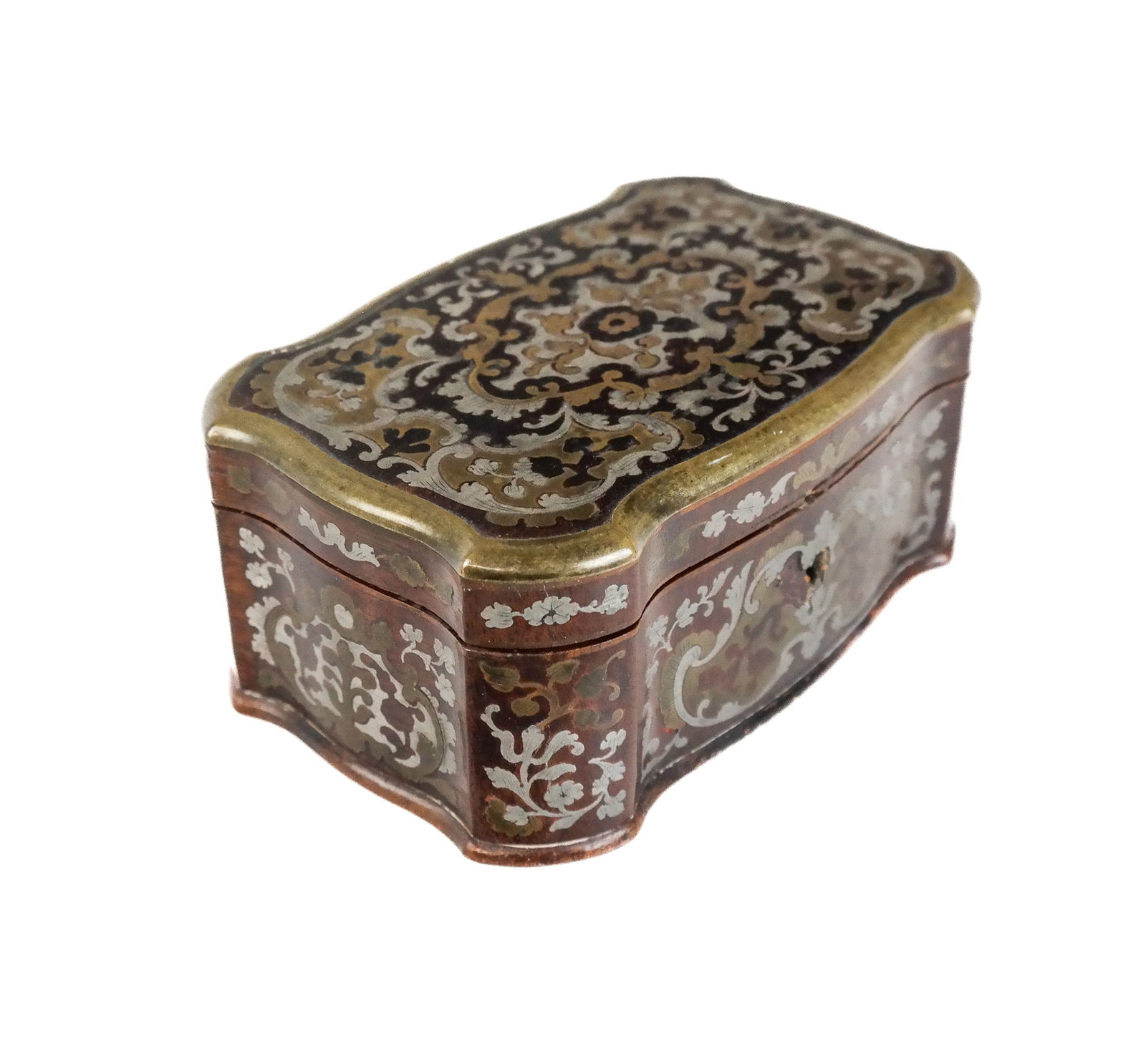 Boulle Inlaid Trinket or Jewelry Box (1 of 10)