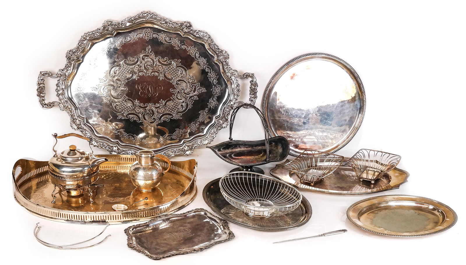 Collection of Silver Plate, 14 (1 of 16)