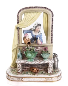 Gerard Dow "Jeune Fille" Paris Porcelain Sculpture