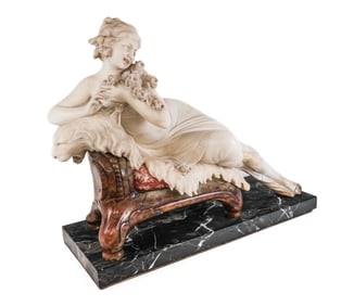 Caesar BERLINCIONI Marble Sculpture of Artemis