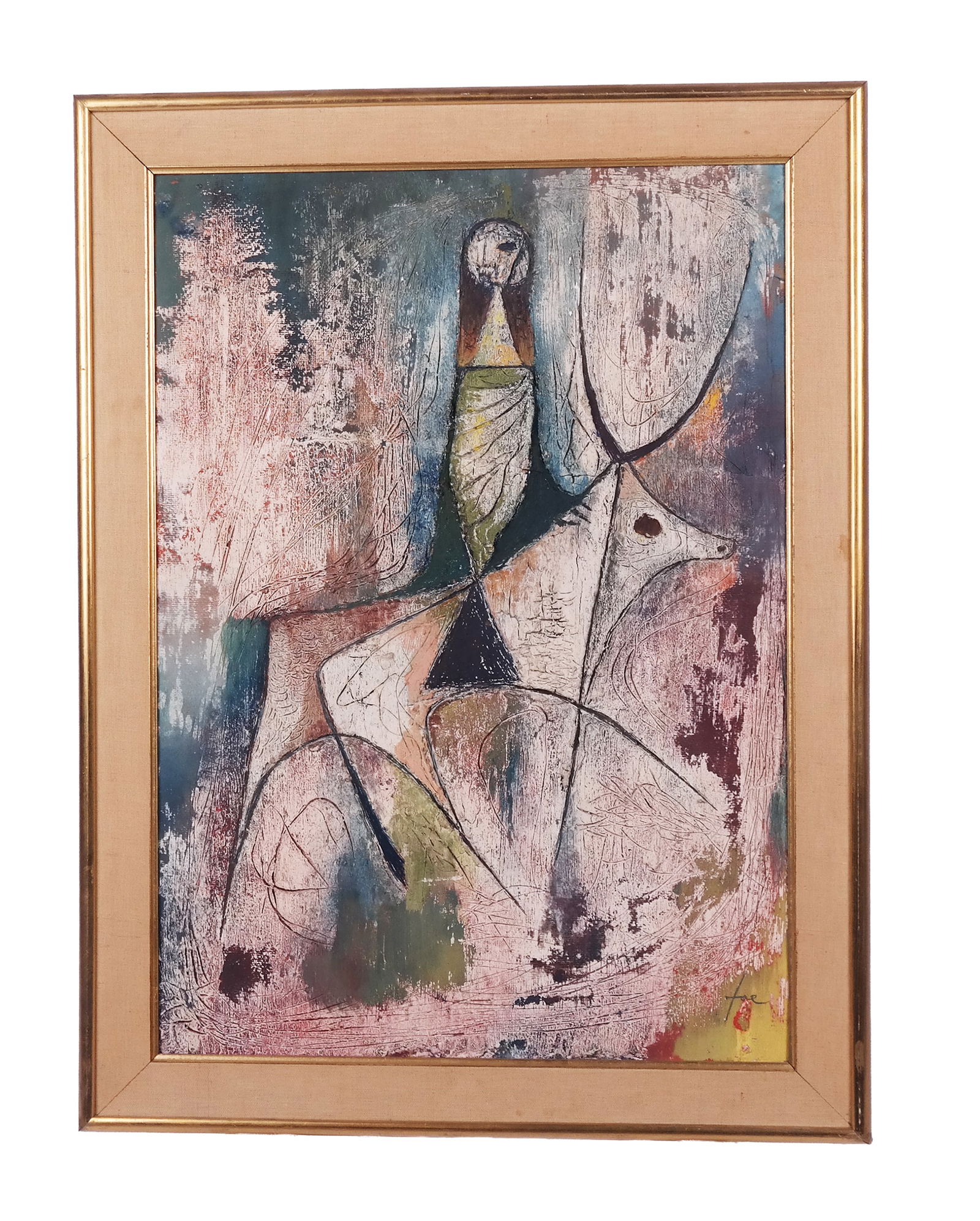 Hans JAENISCH Abstract on Canvas (1 of 10)