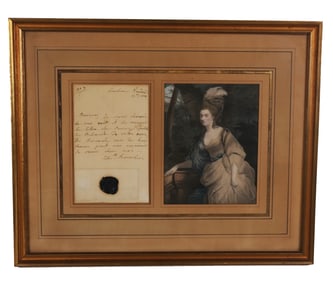 E. Cavendish, Duchess of Devonshire Signed Letter