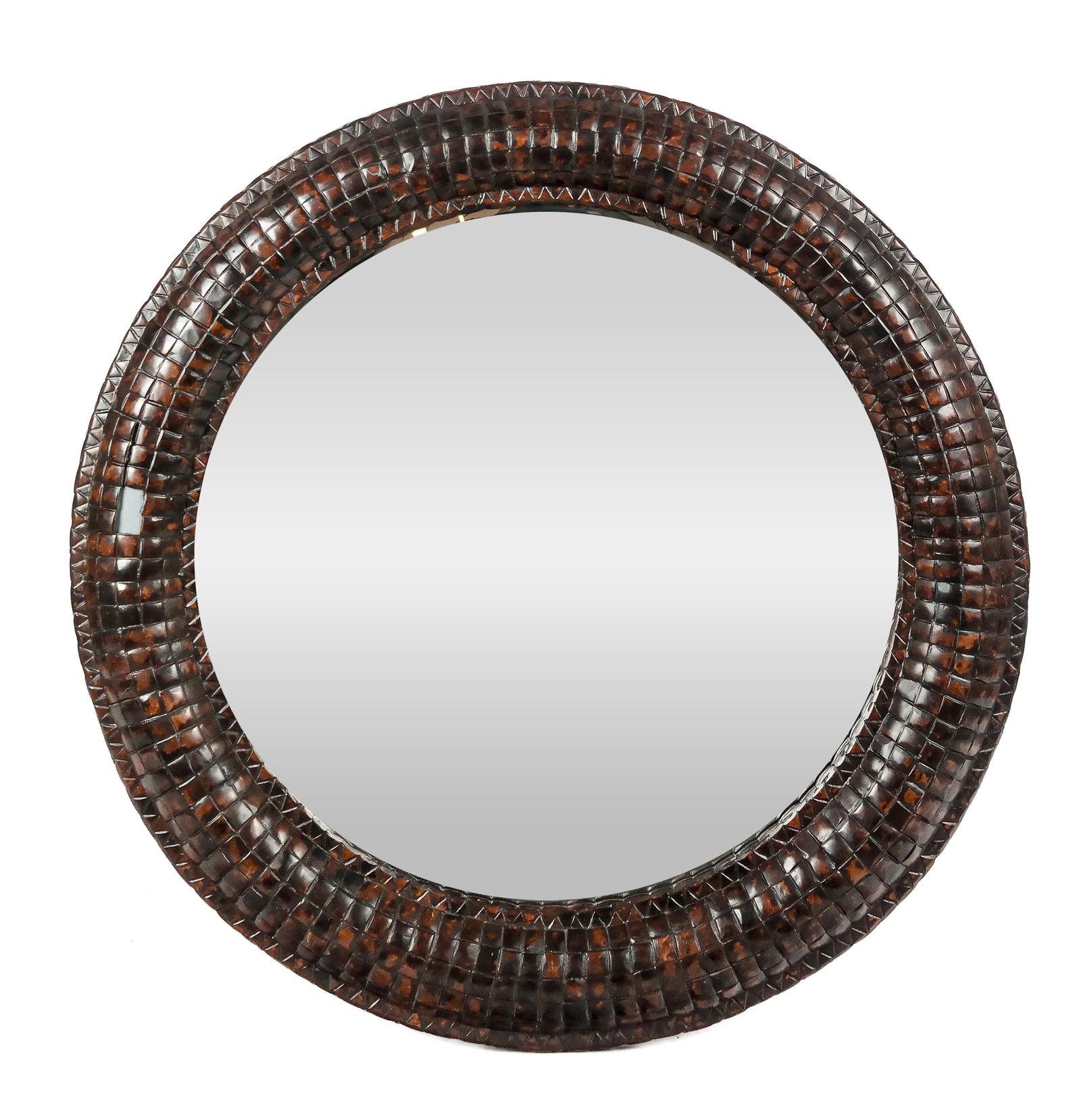 Large Round Mirror in a Frame (1 of 11)