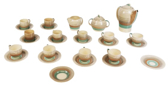 Susie Cooper "Banding" Demitasse Set, 26