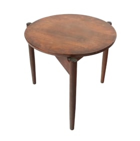 Jens Risom Mid-Century Modern Circular Side Table