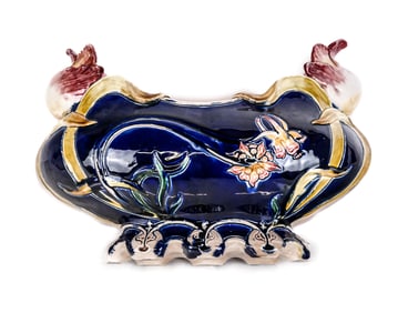 Wilhelm Schiller & Sohn Majolica Centerpiece