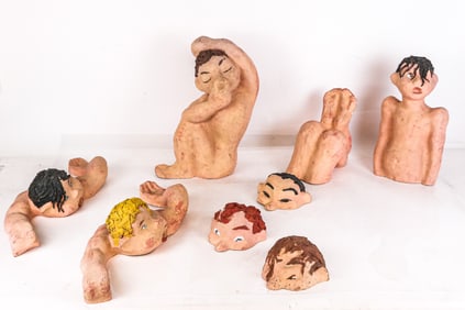 William H. STEVENS Papier Mache Bathers, 8