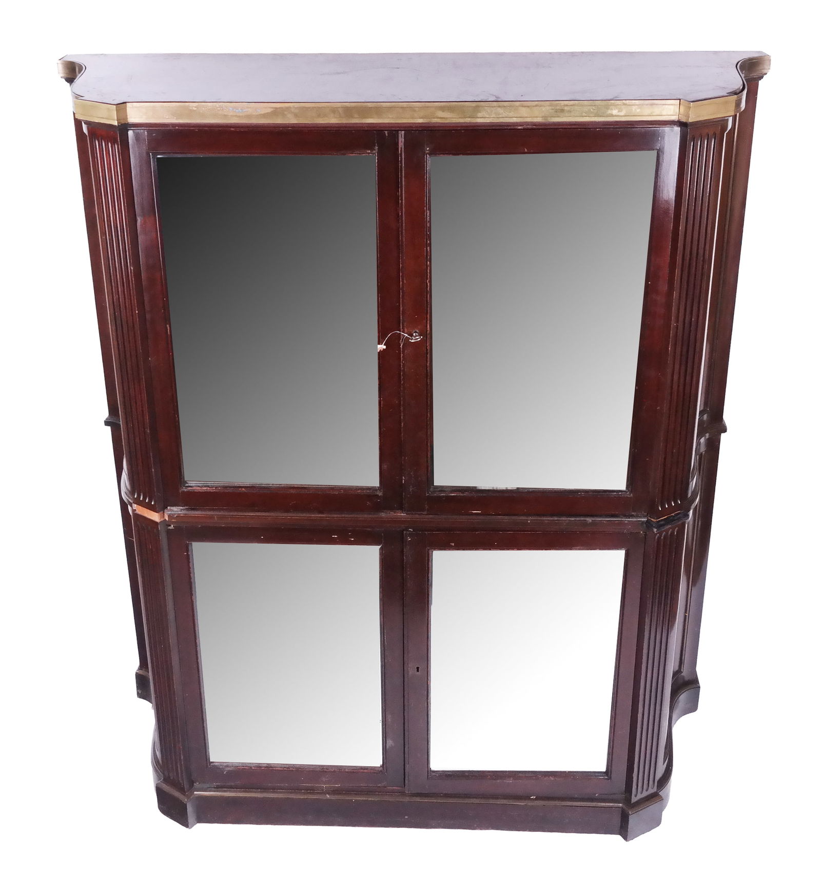 Mahogany and Mirrored Gentleman's Bar Cabinet (1 of 18)