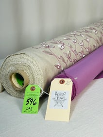 Metaphore's Wool And Clarke & Clarke Embroidered Fabric