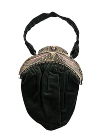 Art Deco Velvet and Bakelite Purse