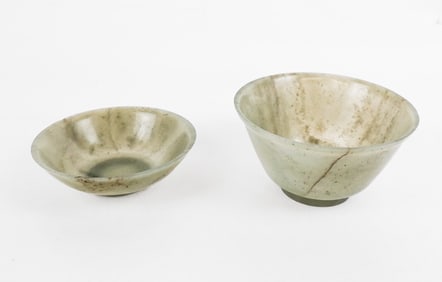 Two Chinese Jade Bowls