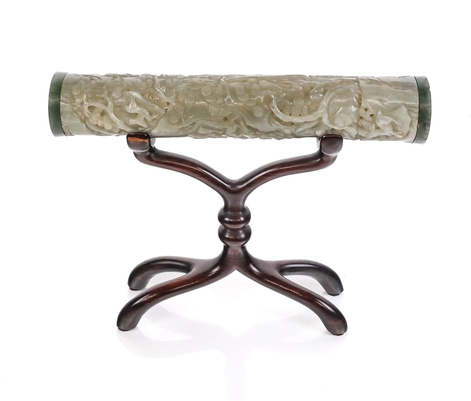 Chinese Intricately Carved Jade Scholar's Object (1 of 17)