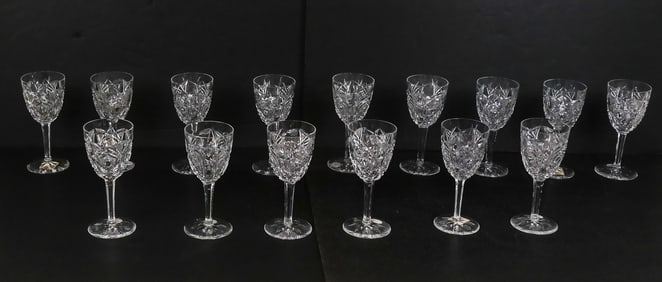 Baccarat "Lagny" Crystal White Wine Goblets, 15
