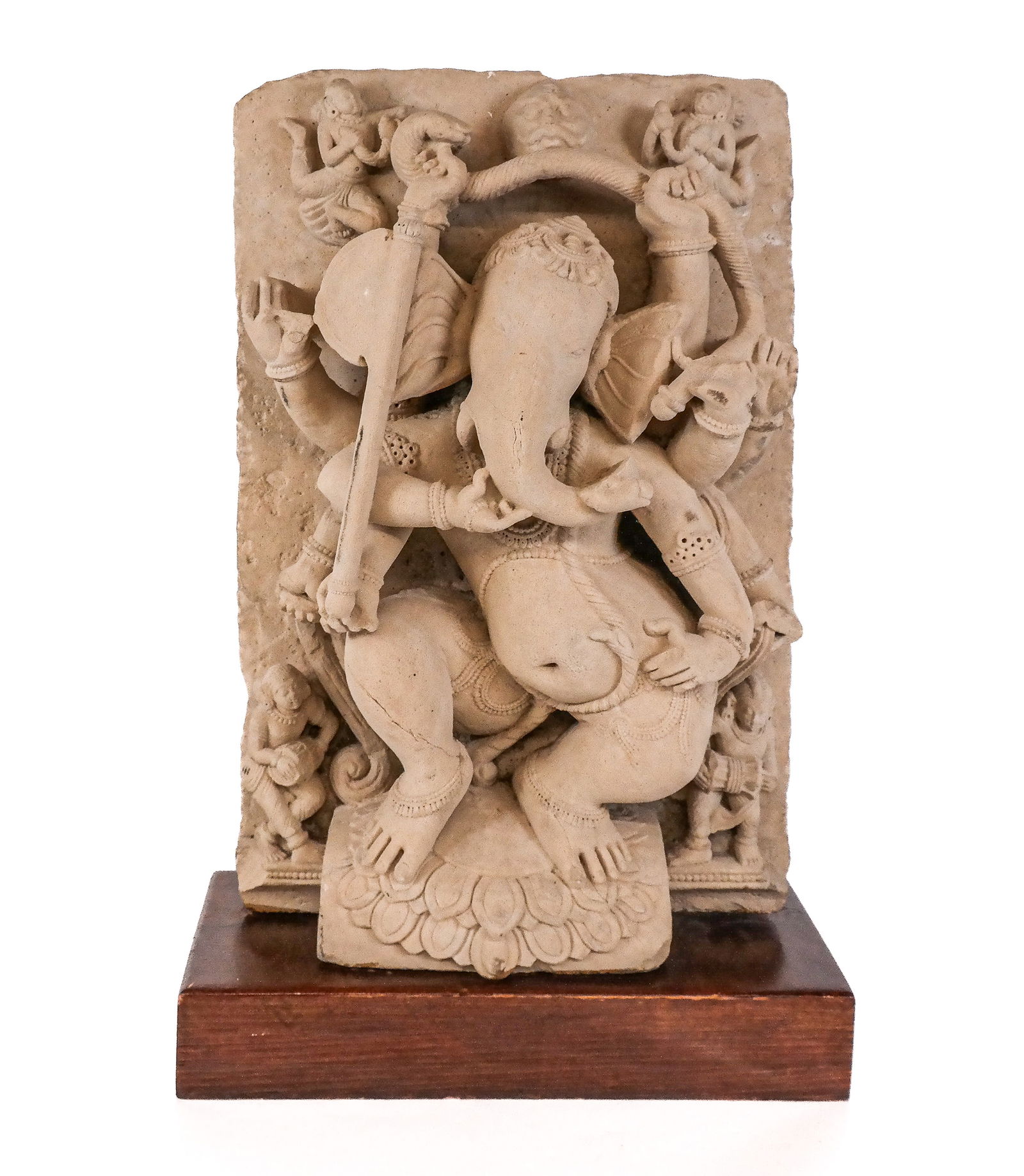Indian Carved Sandstone Figure of Dancing Ganesha (1 of 20)